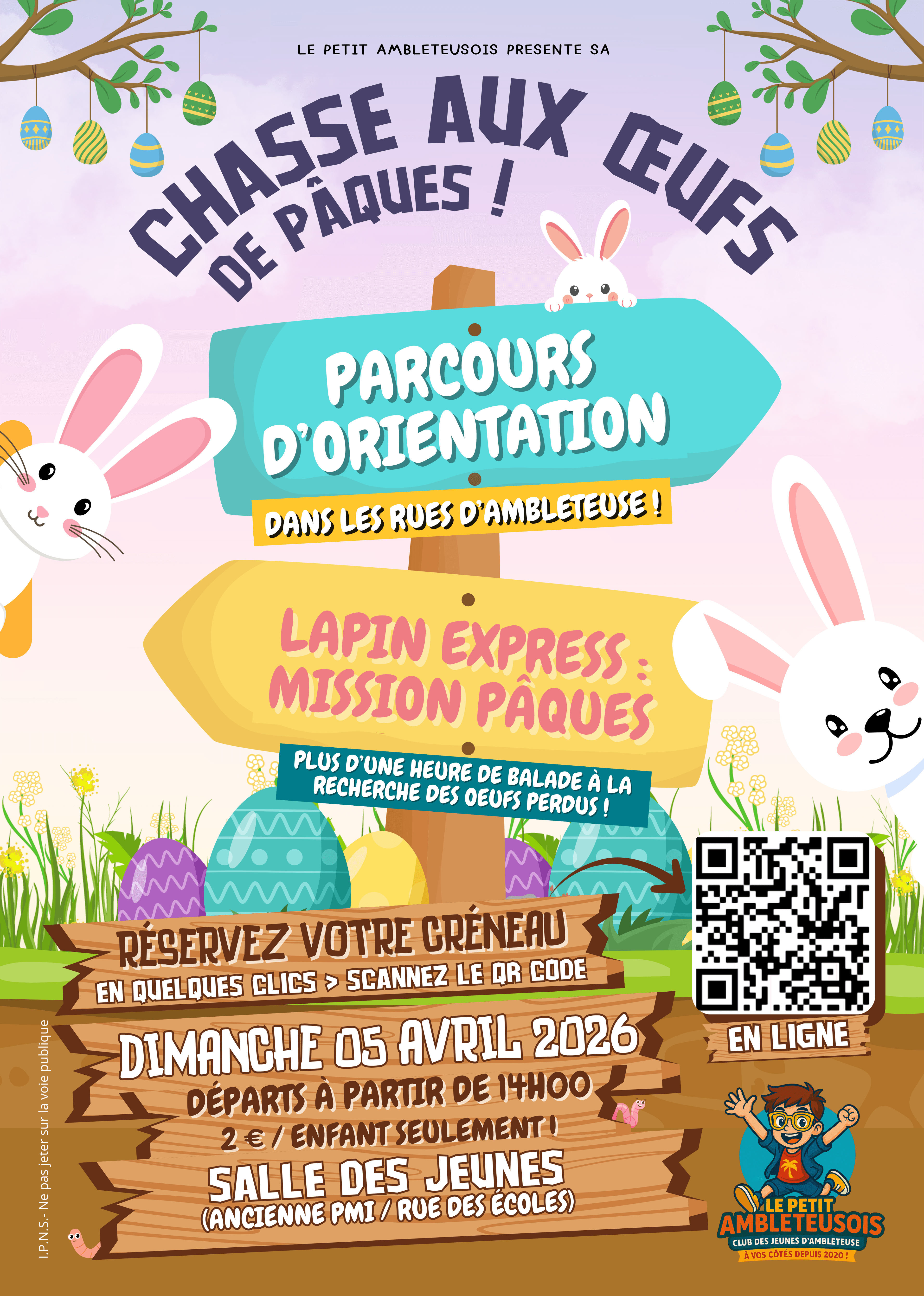 Affiche de l’événement Chasse aux œufs de Pâques