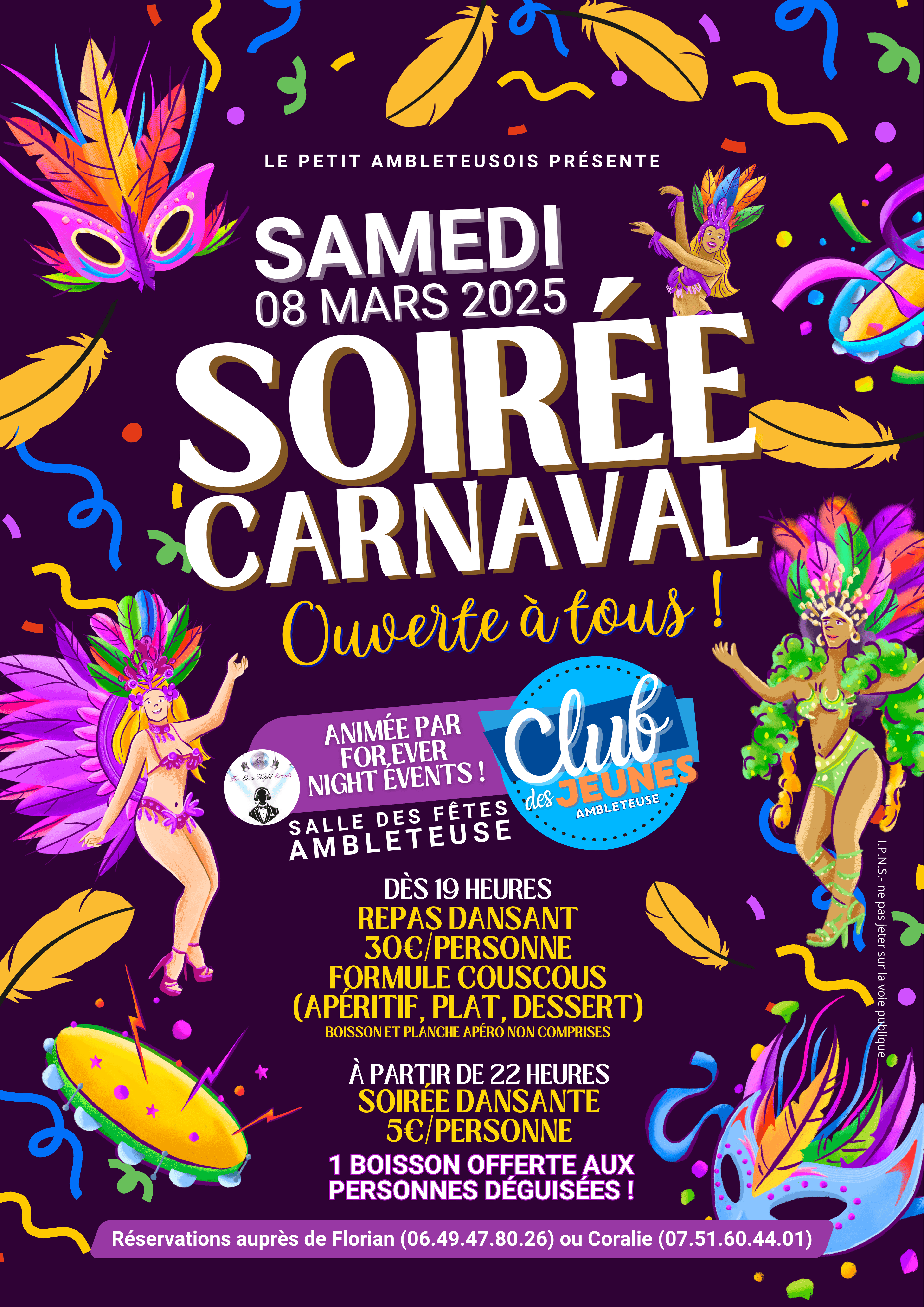 Affiche de l’événement Soirée Carnaval